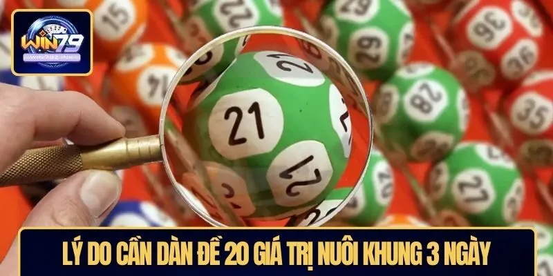 Lý do cần dàn đề 20 giá trị nuôi khung 3 ngày